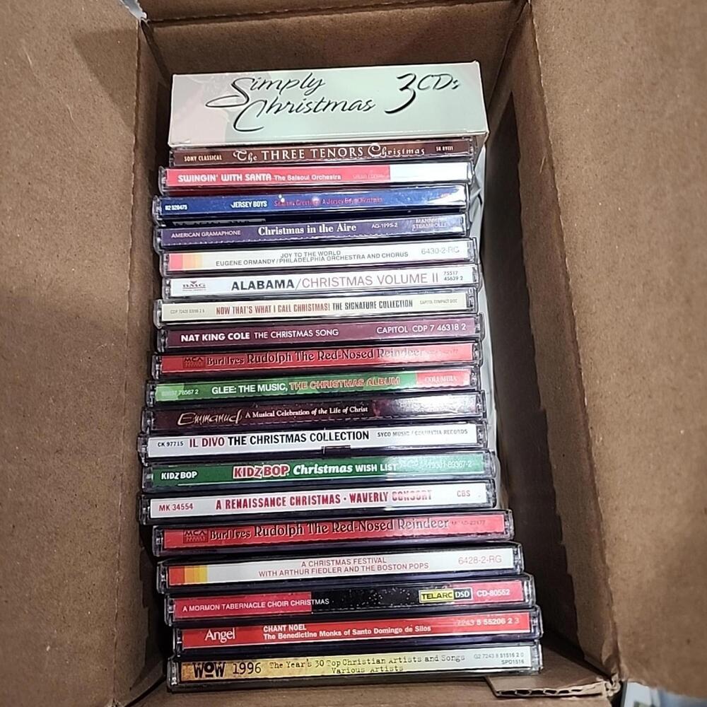 CD Lot 20 CDs Christmas Music Three Tenors Alabama Nat King Cole + More